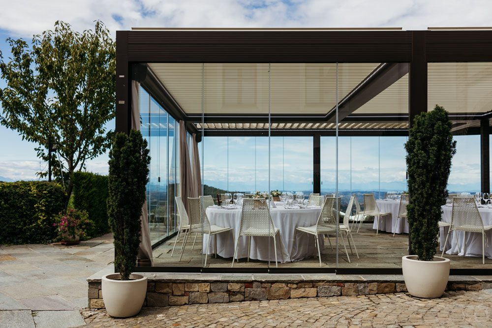 Pergole bioclimatiche Ristorante di Charme sulle colline Langhe