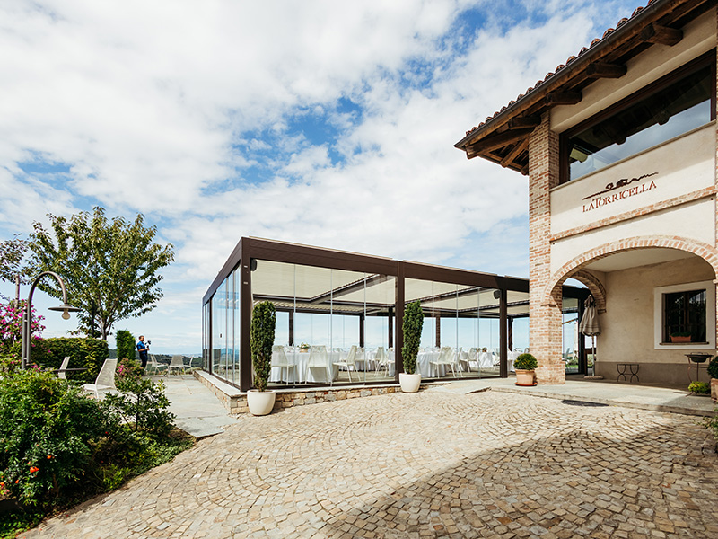 Pergole bioclimatiche Ristorante di Charme sulle colline Langhe